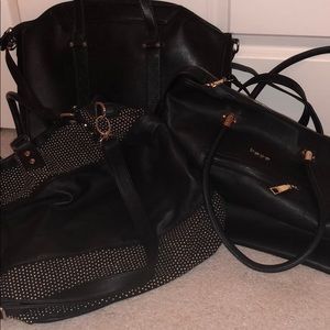 3 black bags